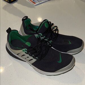 Nike Black and Green Presto